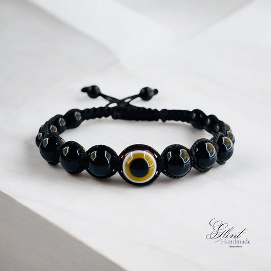 Evil Eye Protection Macrame Bracelet